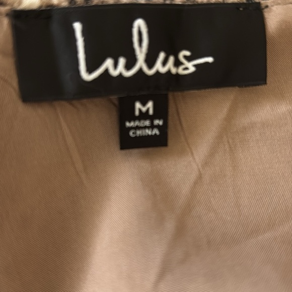 Lulus Jasper Beige Snake Print Surplice Jumpsuit Size M - Picture 13 of 16